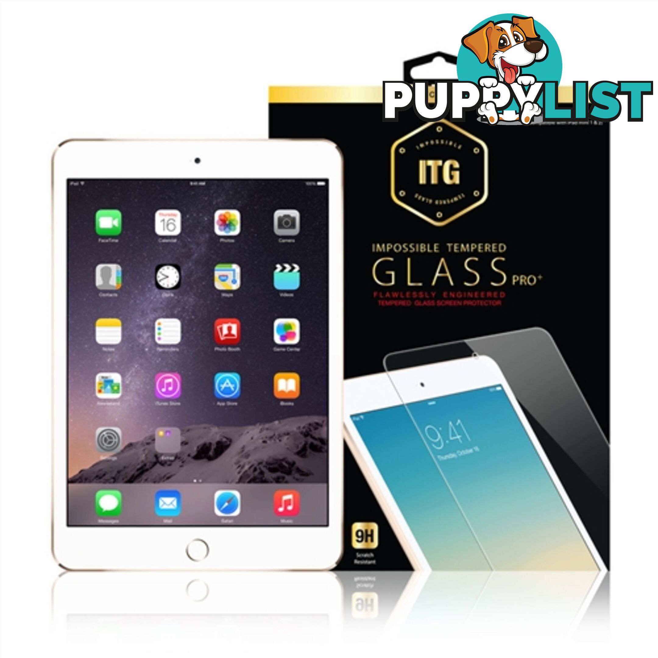 Patchworks ITG PRO Plus Tempered Glass iPad Mini 3 2 1 - Clear - 8809327547753/4314 - Patchworks