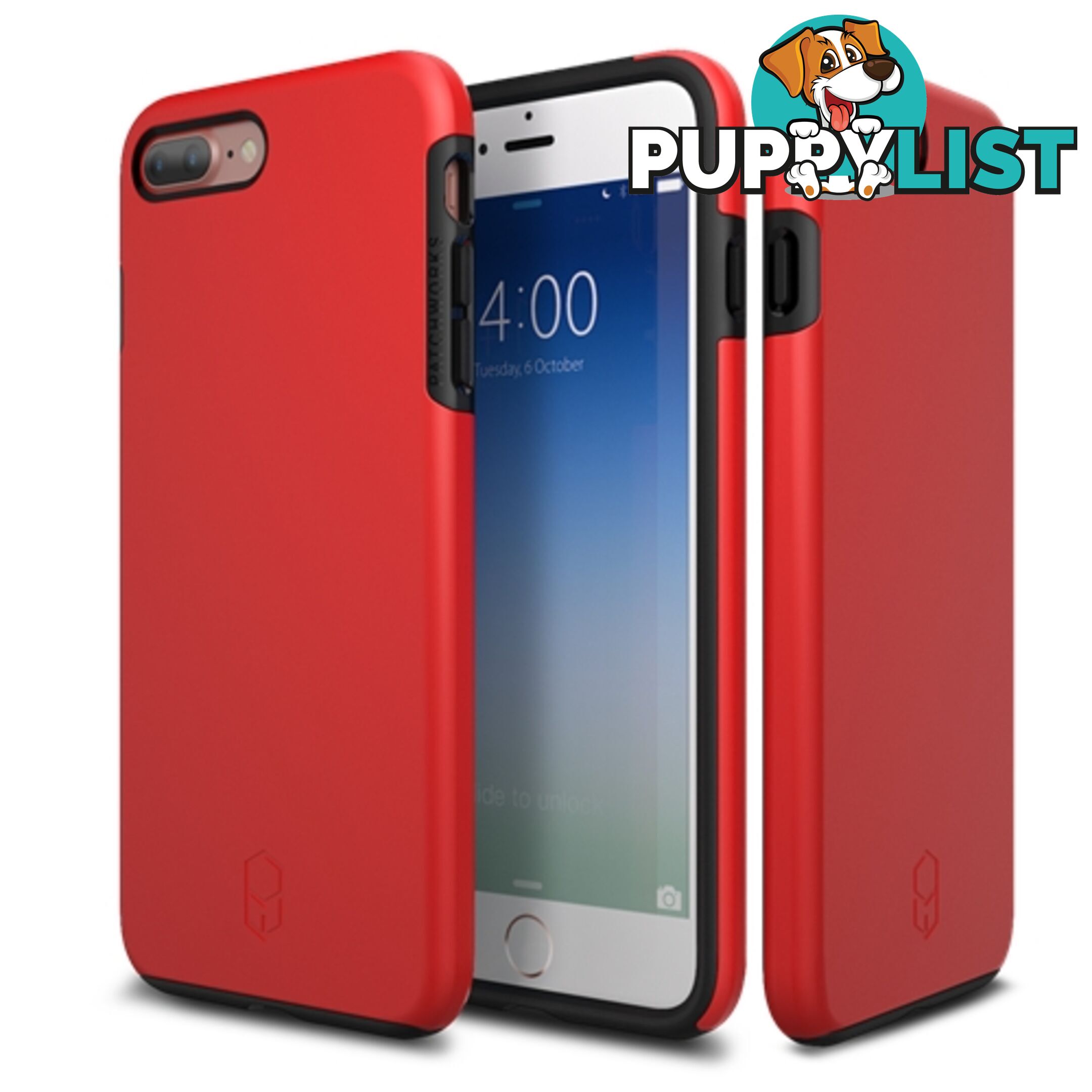 Patchworks ITG Level Protection Case iPhone 8 Plus / 7 Plus - Red - 8809453316896/ITGL813 - Patchworks