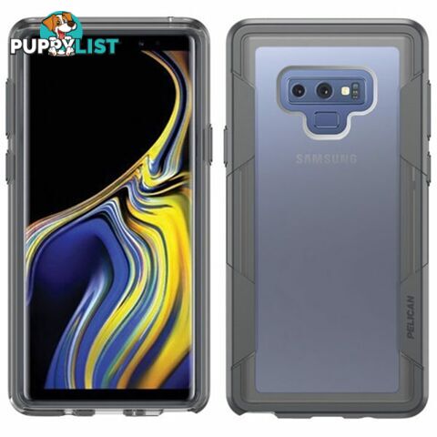 Galaxy Note 9 Rugged & Tough Case with Screen Guard & Belt Clip Pelican Voyager Clear Black - 19428163082/C41030-001A-CLCG - Pelican