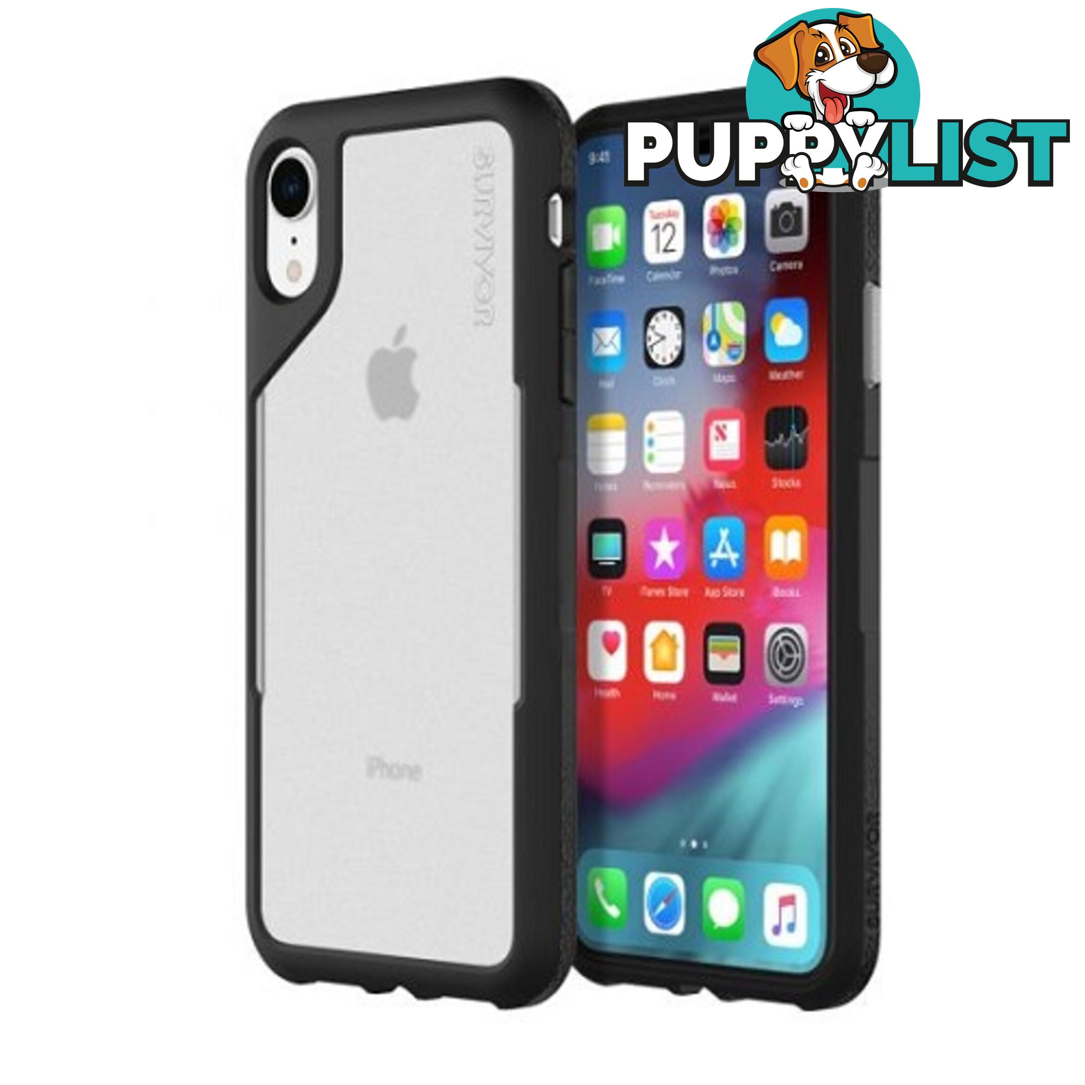 Griffin Survivor Endurance Case for iPhone XR - Black / Gray - 191058079978/GIP-005-BGY - Griffin