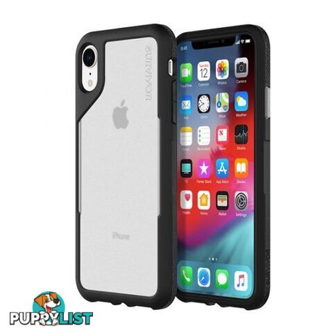 Griffin Survivor Endurance Case for iPhone XR - Black / Gray - 191058079978/GIP-005-BGY - Griffin