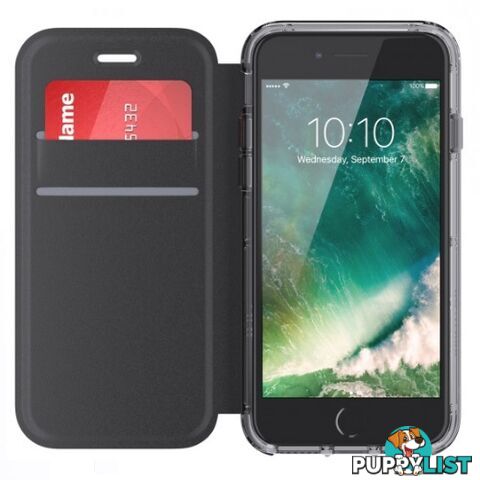 Griffin Survivor Clear Wallet Case iPhone 8 / 7 / 6 - Black / Clear - 685387435777/GB42779 - Griffin