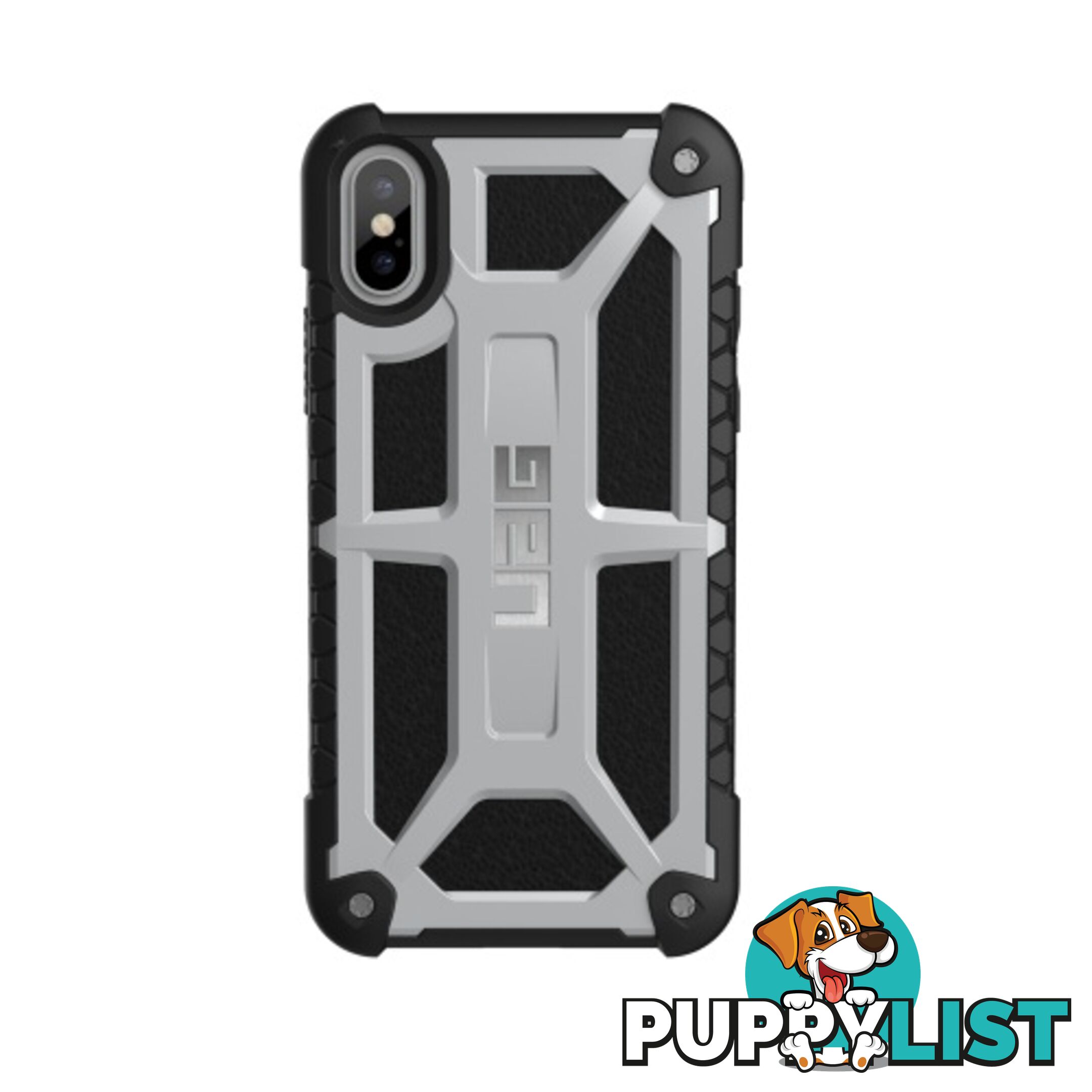 UAG Monarch Case for iPhone X / XS - Platinum - 858329007084/U-IPHX-M-PL - UAG