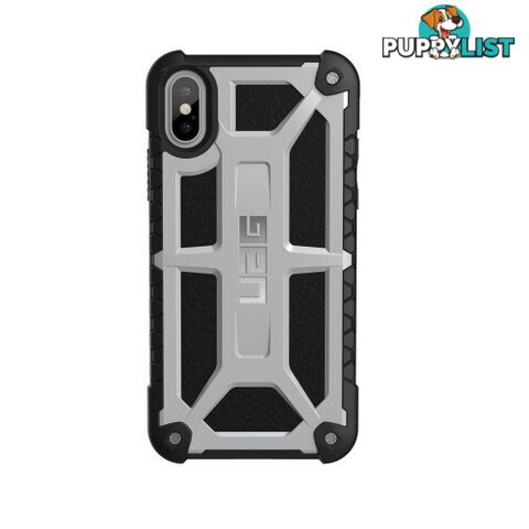 UAG Monarch Case for iPhone X / XS - Platinum - 858329007084/U-IPHX-M-PL - UAG