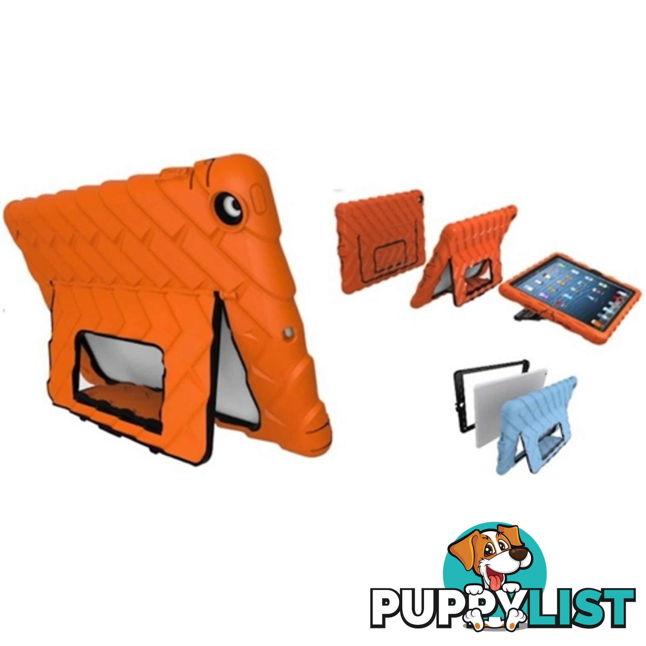 Gumdrop Hideaway with Stand for Apple iPad Air 1- Orange Black - 815741019545/GDH132 - Gumdrop