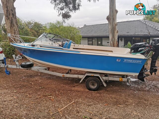 Savage Streaker 5.02 90 Mercury & Susuki 15HP auxiliary