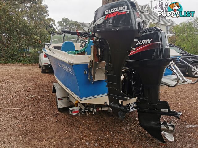 Savage Streaker 5.02 90 Mercury & Susuki 15HP auxiliary