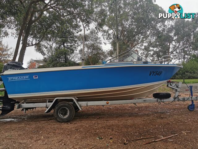 Savage Streaker 5.02 90 Mercury & Susuki 15HP auxiliary