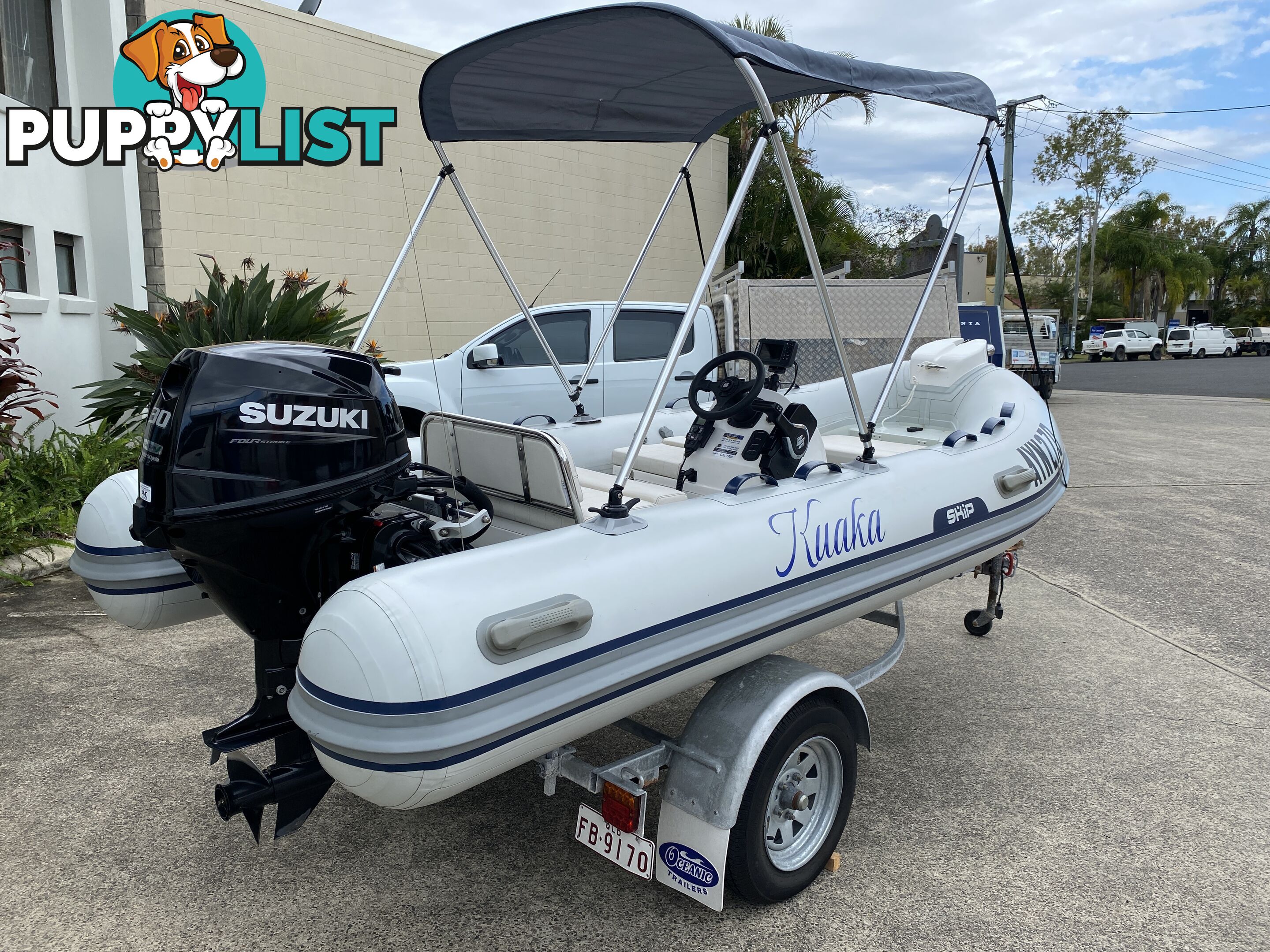 2020 Skip Inflatables Blue water 380 powered buy 30hp Suzuki outboard 