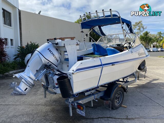5m Seafarer cuddy cabin powered by 60hp Honda fuel injected four stroke  