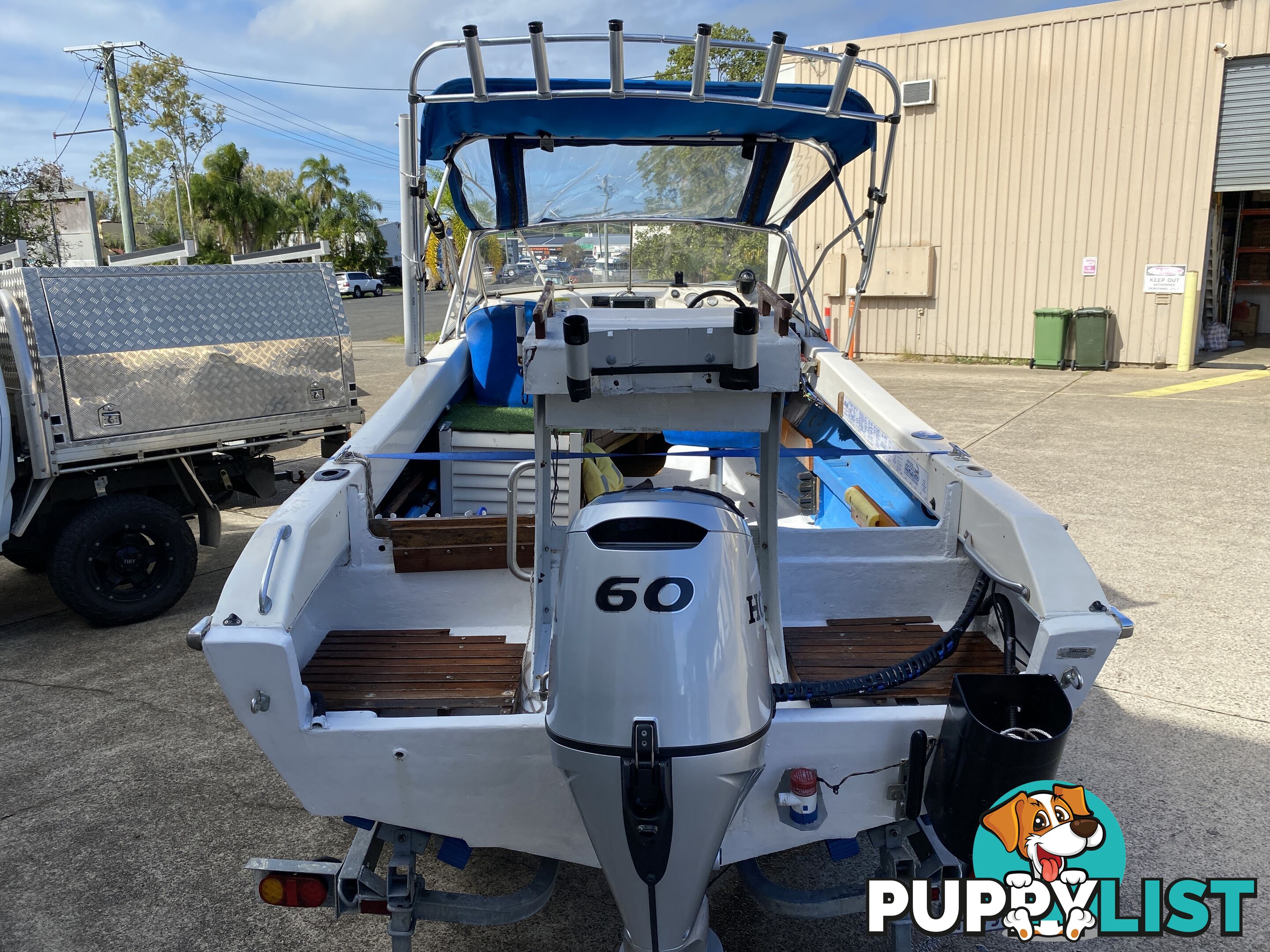 5m Seafarer cuddy cabin powered by 60hp Honda fuel injected four stroke  