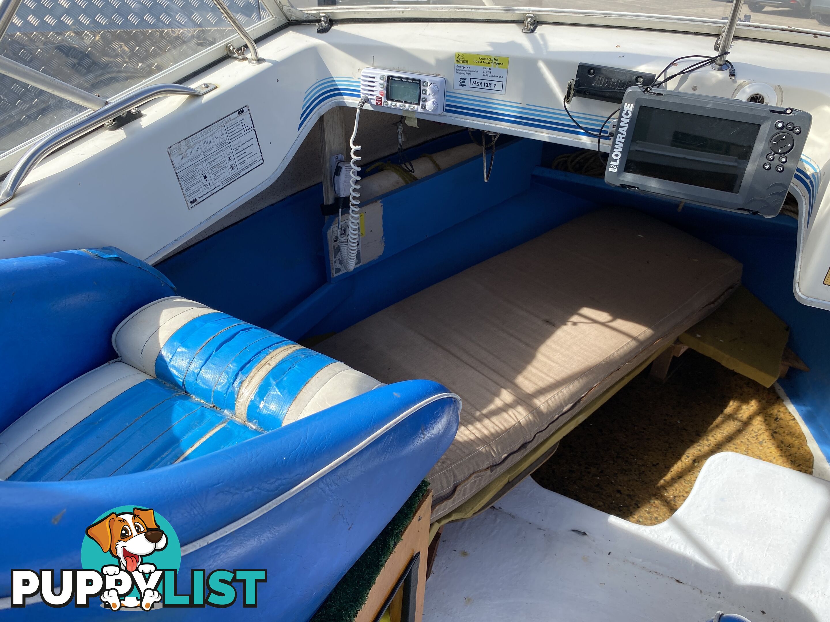 5m Seafarer cuddy cabin powered by 60hp Honda fuel injected four stroke  