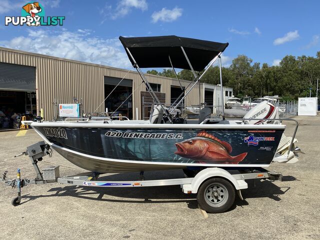 2017 Quintrex 420 Renegade S.C. with 50hp Evinrude on Aluminum Trailer