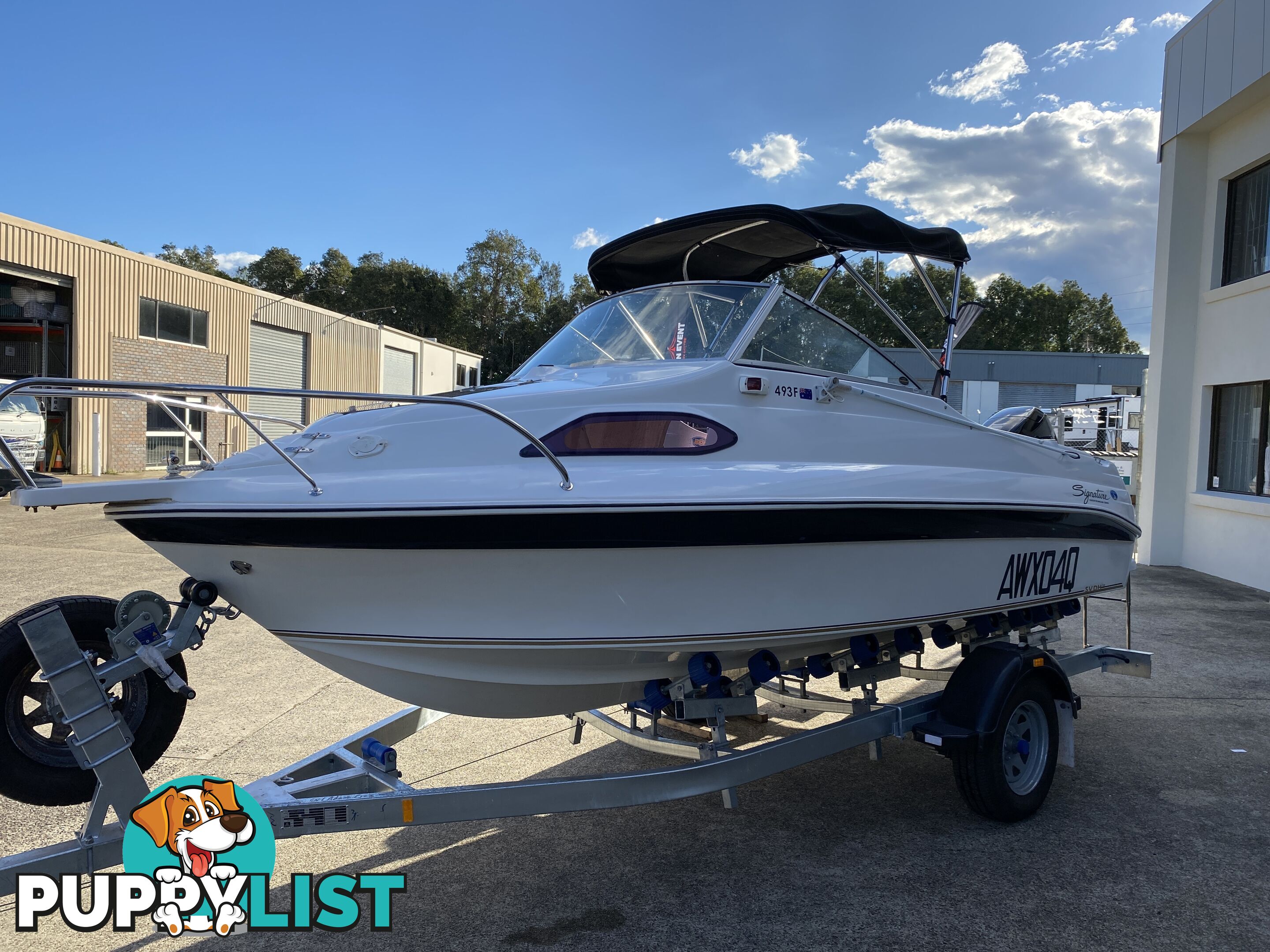2007 Haines Signature 493f powered by a 70hp Suzuki on Trailer 