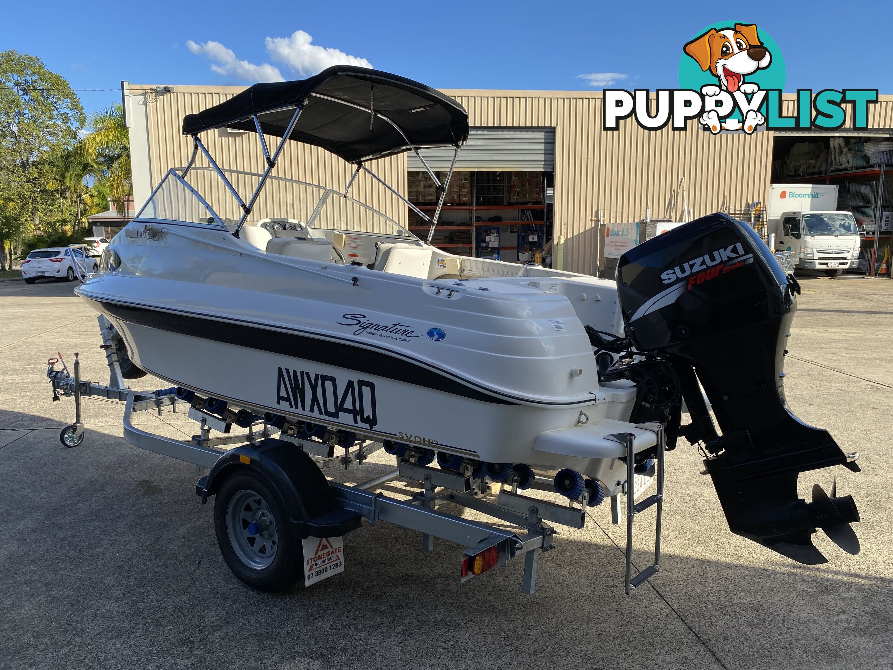 2007 Haines Signature 493f powered by a 70hp Suzuki on Trailer 