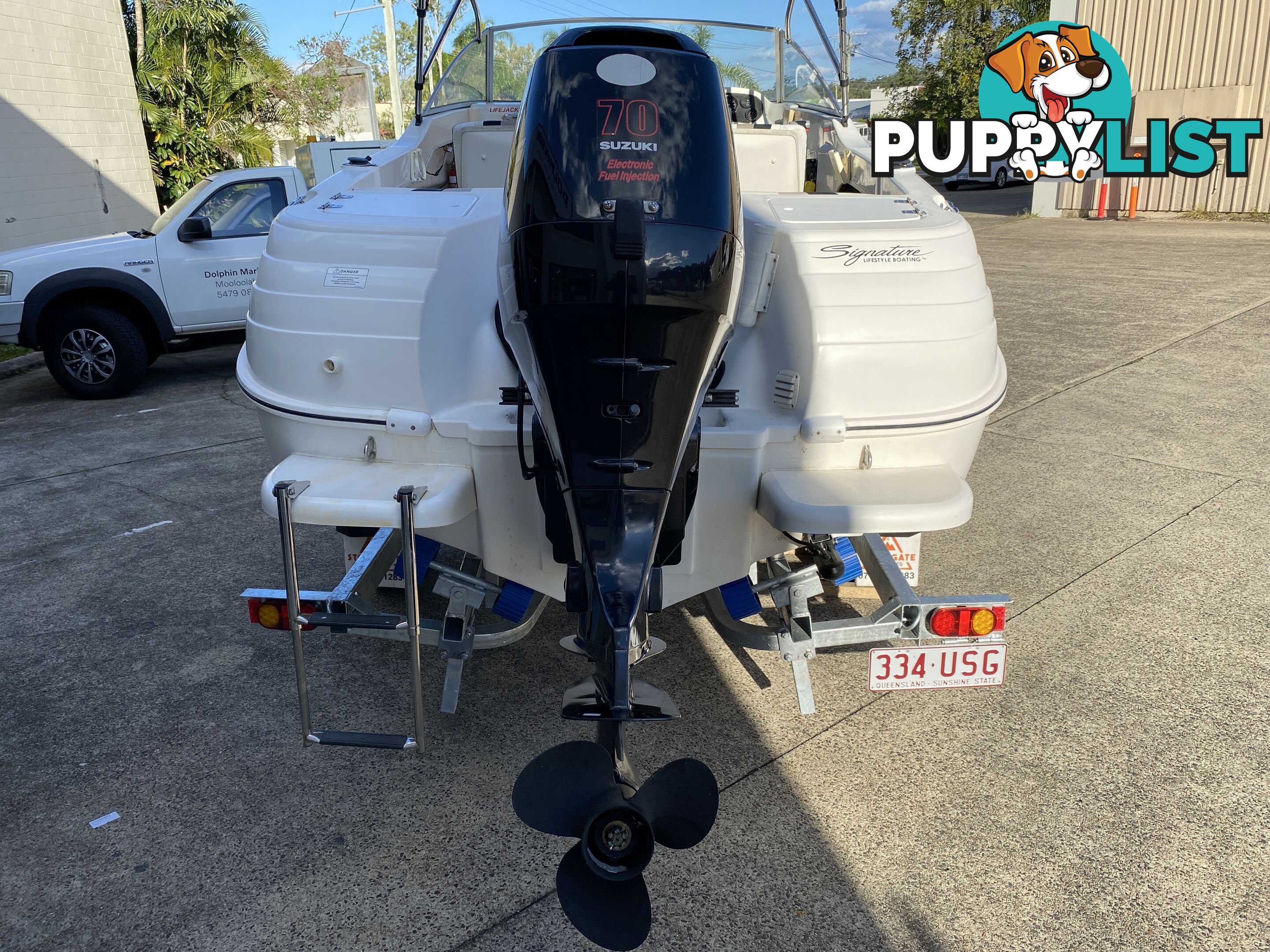 2007 Haines Signature 493f powered by a 70hp Suzuki on Trailer 