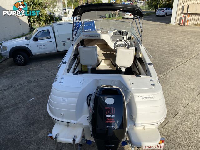 2007 Haines Signature 493f powered by a 70hp Suzuki on Trailer 