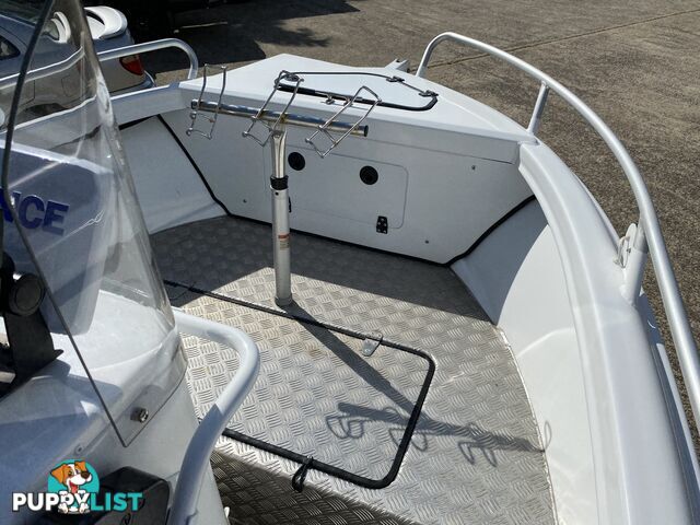 2015 Morningstar Bayfisher 498 with 60hp Honda on Galvanized Dunbier trailer