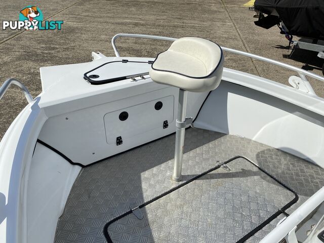 2015 Morningstar Bayfisher 498 with 60hp Honda on Galvanized Dunbier trailer