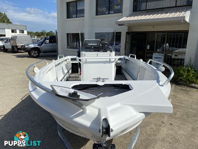 2015 Morningstar Bayfisher 498 with 60hp Honda on Galvanized Dunbier trailer