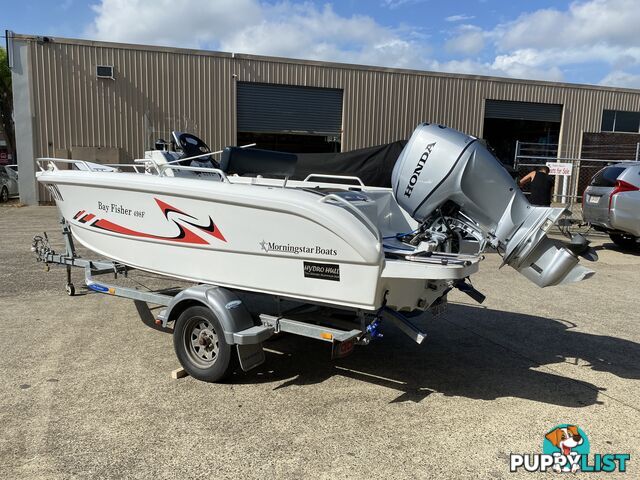 2015 Morningstar Bayfisher 498 with 60hp Honda on Galvanized Dunbier trailer