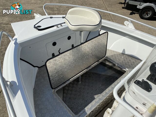 2015 Morningstar Bayfisher 498 with 60hp Honda on Galvanized Dunbier trailer