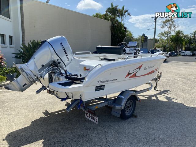 2015 Morningstar Bayfisher 498 with 60hp Honda on Galvanized Dunbier trailer