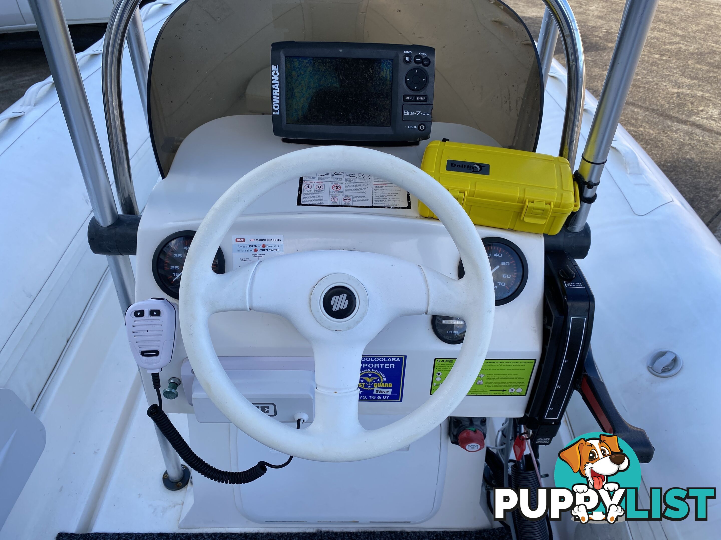 2010 Silver Marine Captain 480b RIB powered by 75hp Mercury on fully Galvanized trailer 