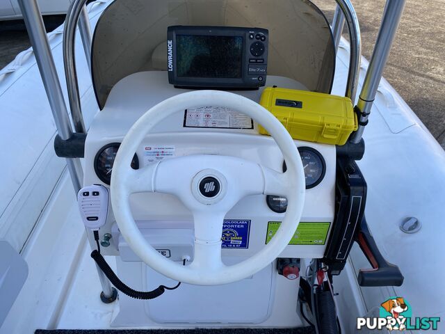 2010 Silver Marine Captain 480b RIB powered by 75hp Mercury on fully Galvanized trailer 