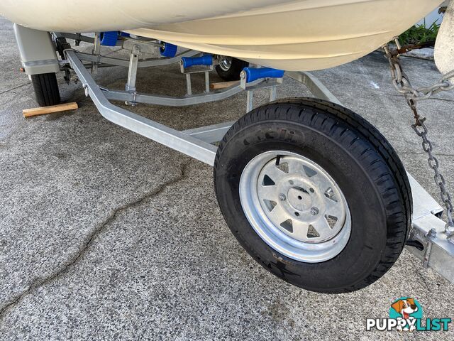 2010 Silver Marine Captain 480b RIB powered by 75hp Mercury on fully Galvanized trailer 