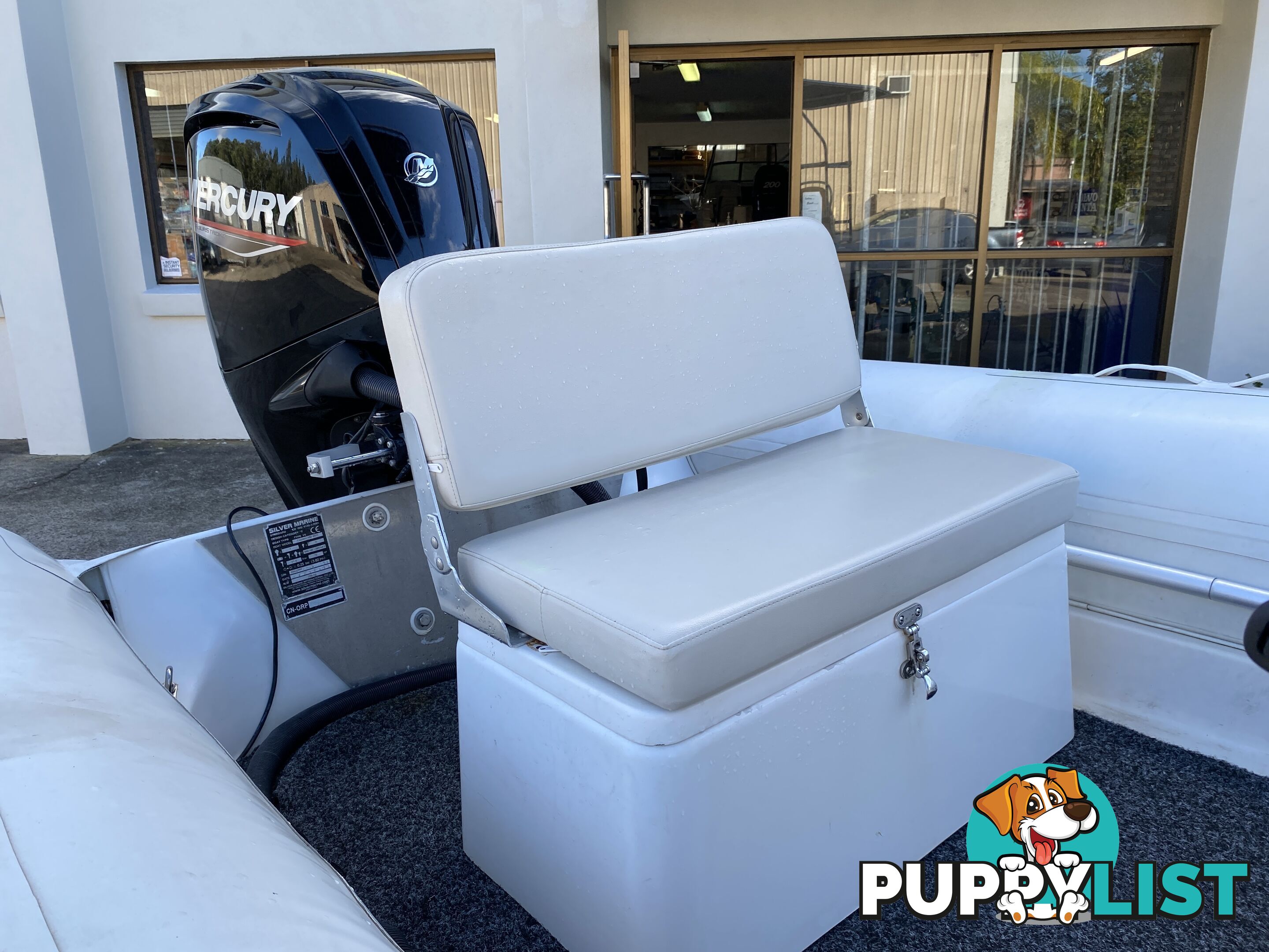 2010 Silver Marine Captain 480b RIB powered by 75hp Mercury on fully Galvanized trailer 