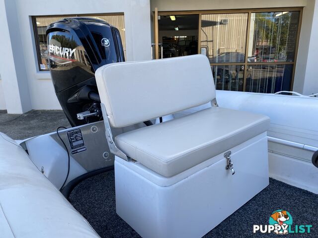 2010 Silver Marine Captain 480b RIB powered by 75hp Mercury on fully Galvanized trailer 