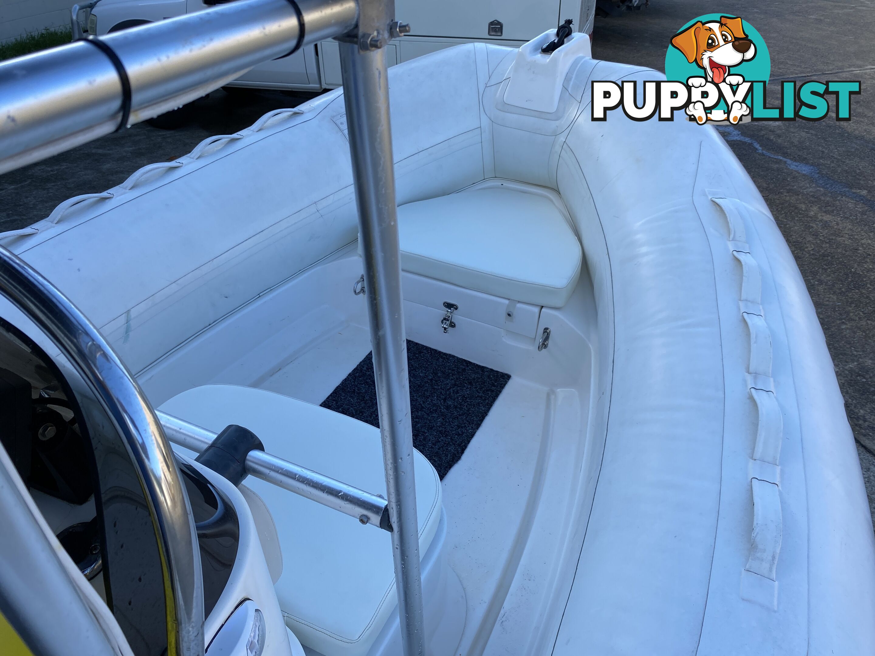 2010 Silver Marine Captain 480b RIB powered by 75hp Mercury on fully Galvanized trailer 