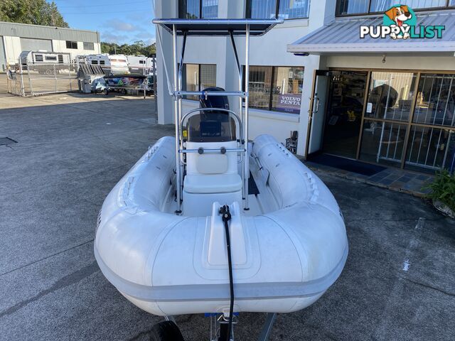 2010 Silver Marine Captain 480b RIB powered by 75hp Mercury on fully Galvanized trailer 