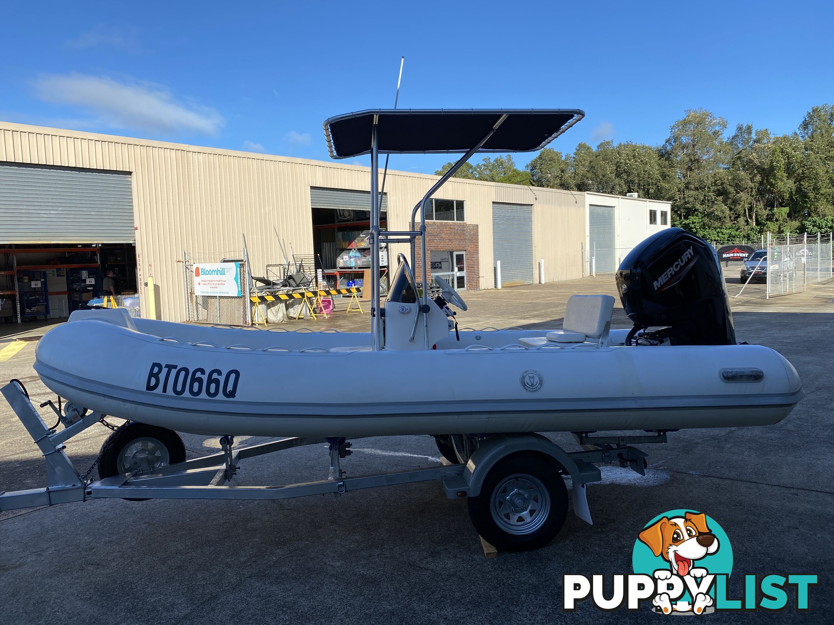 2010 Silver Marine Captain 480b RIB powered by 75hp Mercury on fully Galvanized trailer 