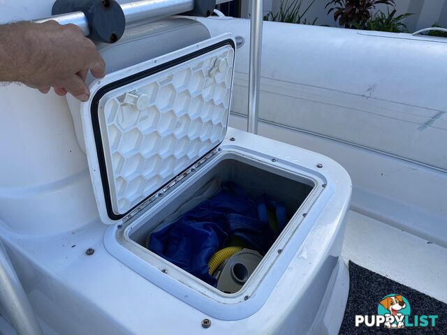 2010 Silver Marine Captain 480b RIB powered by 75hp Mercury on fully Galvanized trailer 