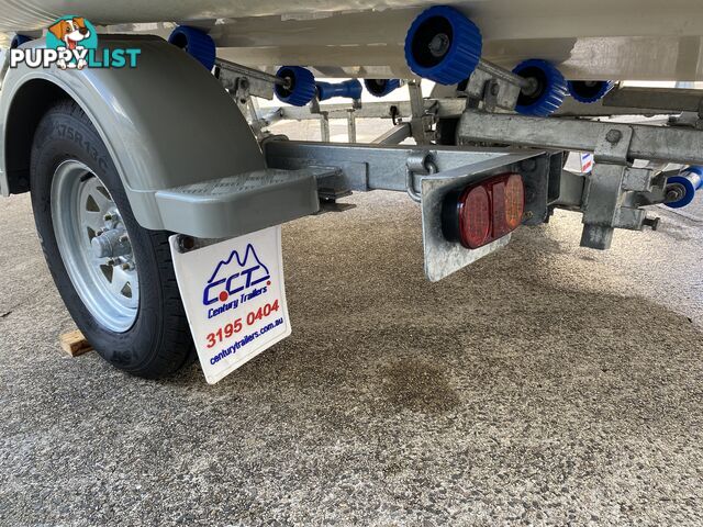 2010 Silver Marine Captain 480b RIB powered by 75hp Mercury on fully Galvanized trailer 