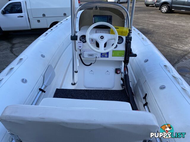2010 Silver Marine Captain 480b RIB powered by 75hp Mercury on fully Galvanized trailer 