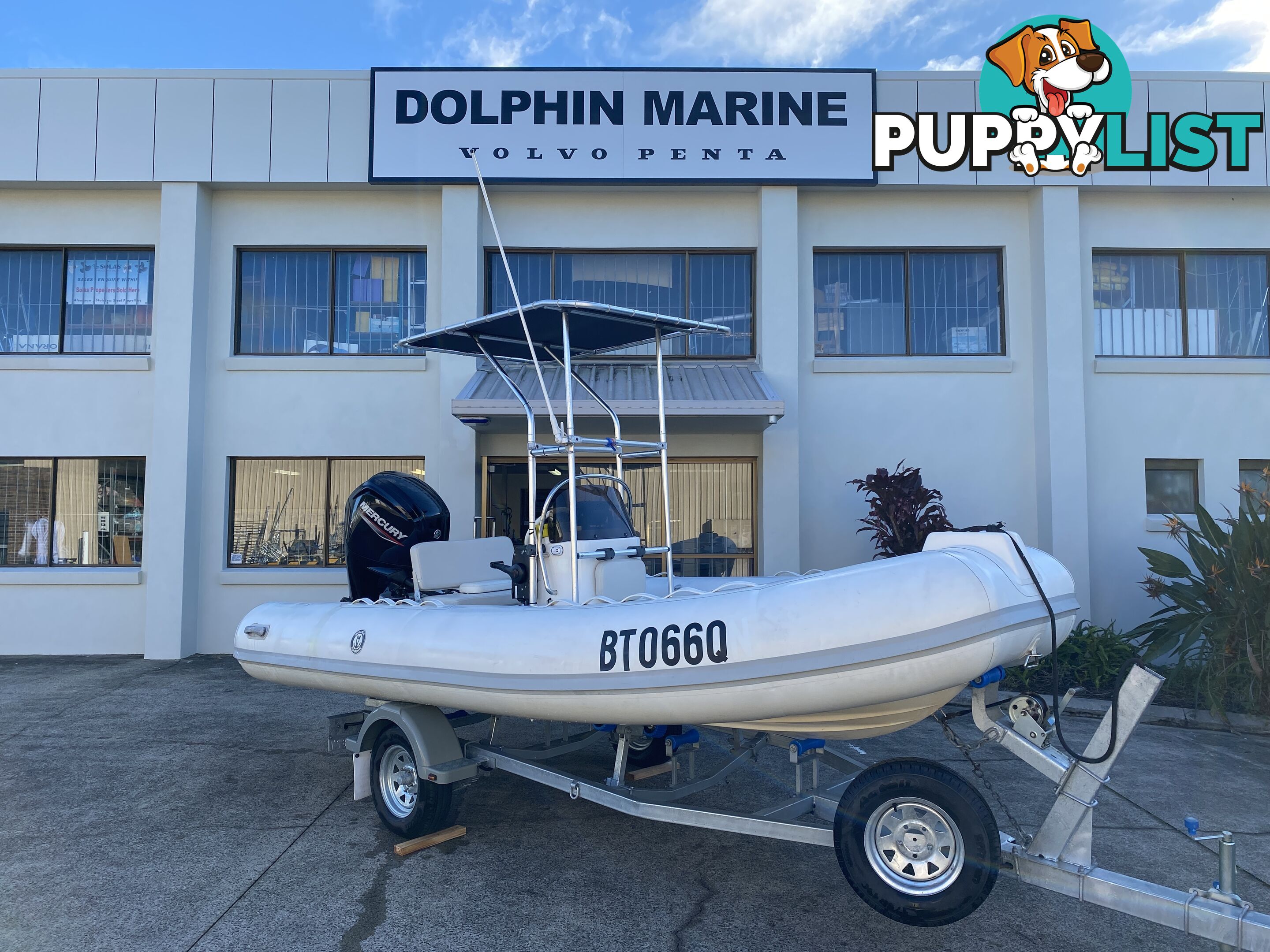 2010 Silver Marine Captain 480b RIB powered by 75hp Mercury on fully Galvanized trailer 