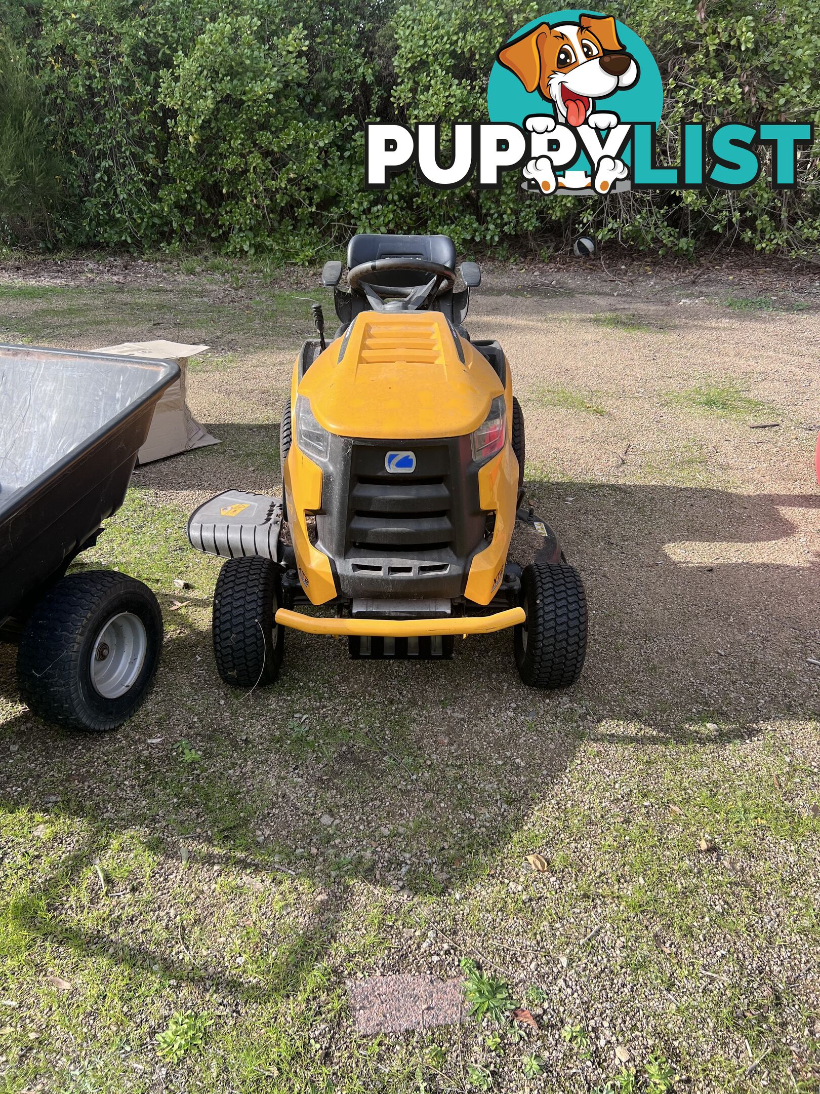 Cub Cadet XT2 ride on mower and trailer