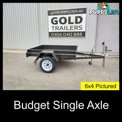 5x4 Single Axle Box Trailer - Budget