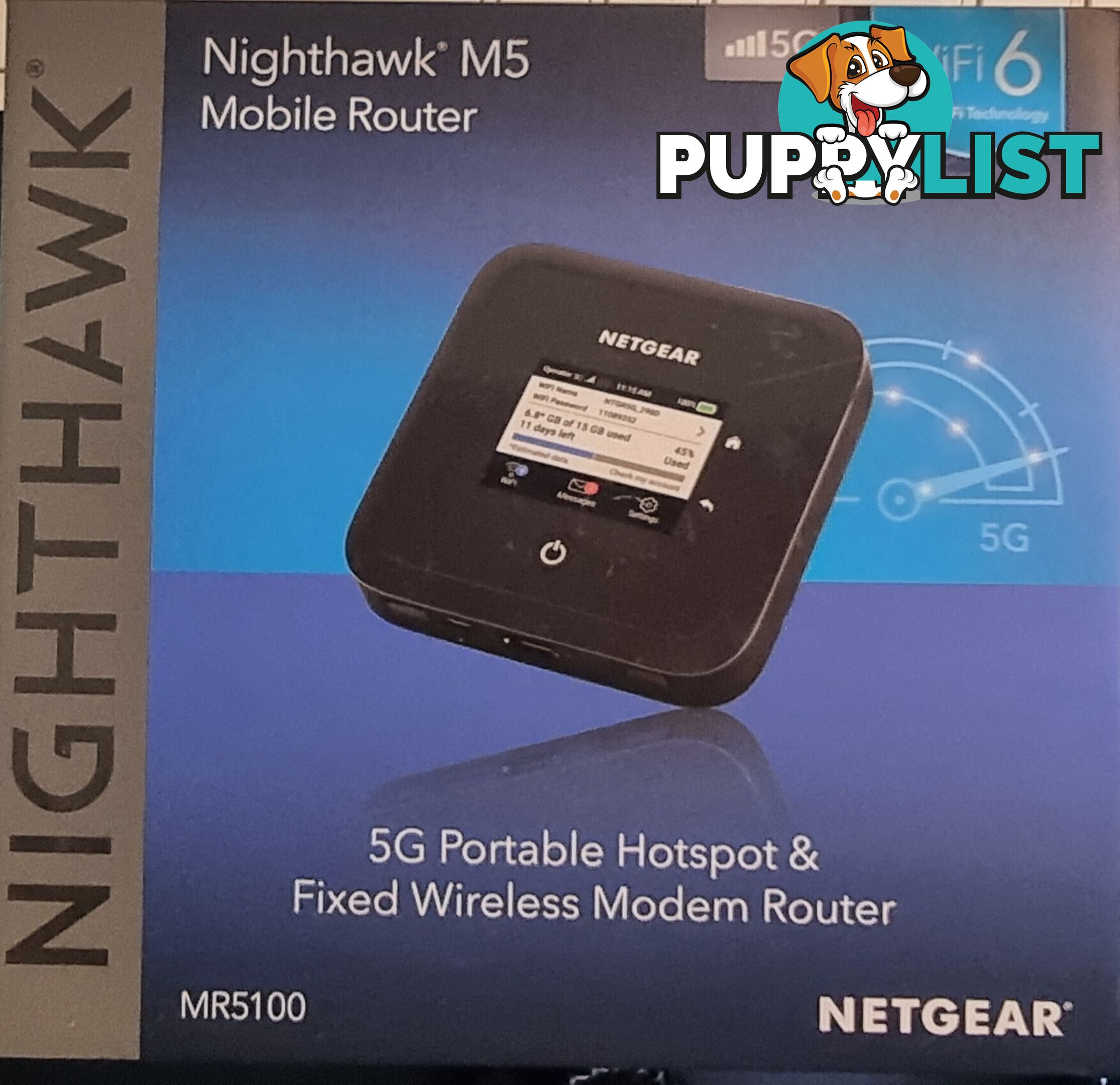 Netgear NIGHTHAWK M5 MR5100 MOBILE BROADBAND 5G Modem ROUTER