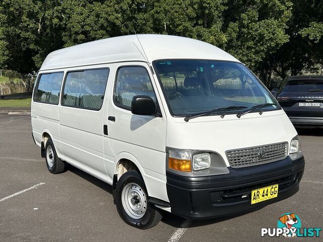 2002 Toyota Hiace LH184R COMMUTER 3.0 Litre Diesel 14 Seater People Mover 5 Speed Manual