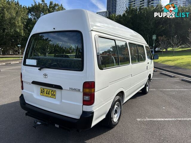2002 Toyota Hiace LH184R COMMUTER 3.0 Litre Diesel 14 Seater People Mover 5 Speed Manual