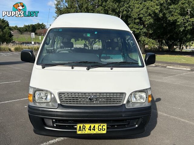 2002 Toyota Hiace LH184R COMMUTER 3.0 Litre Diesel 14 Seater People Mover 5 Speed Manual