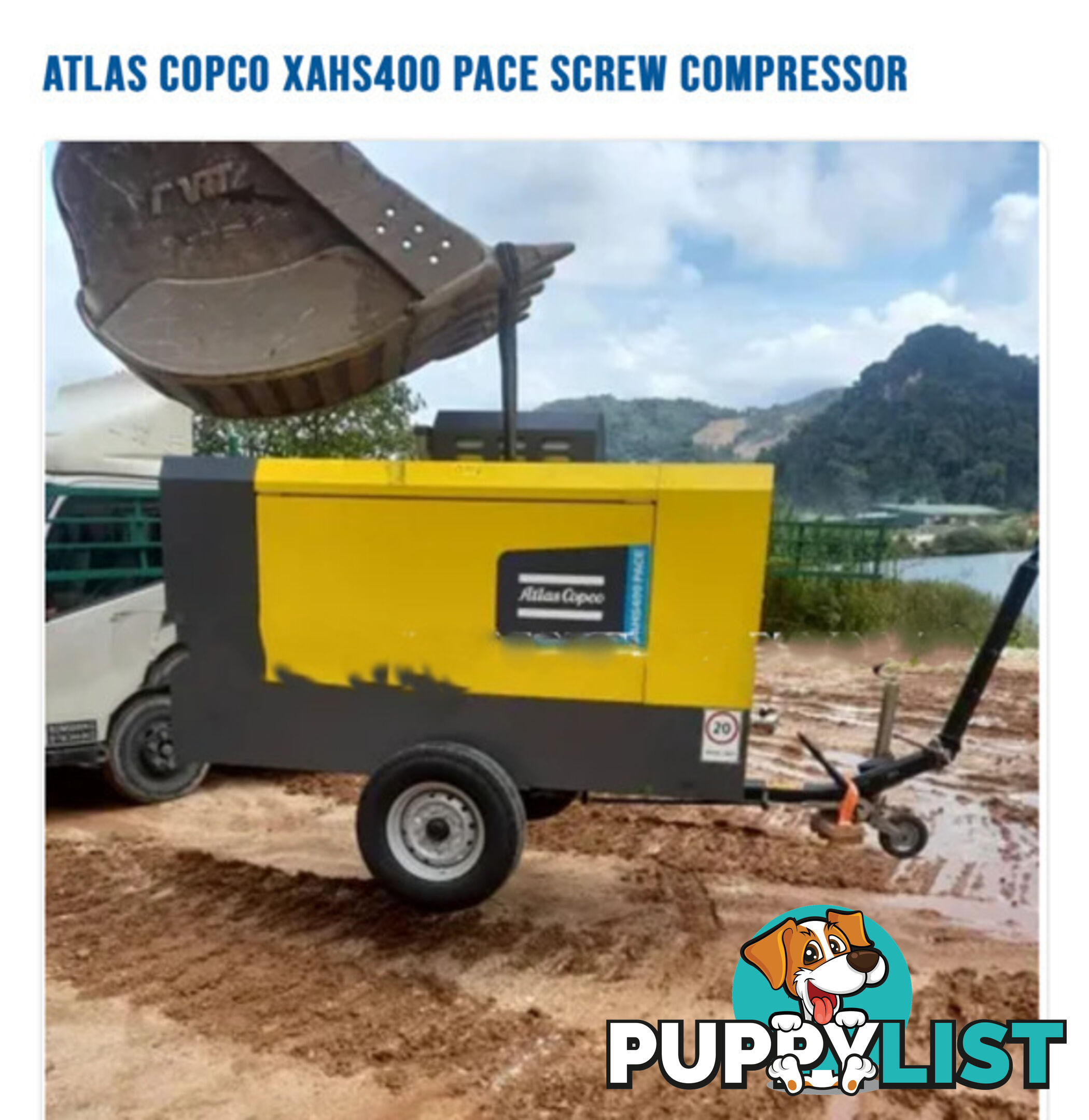 New Atlas Copco 400 cfm Diesel air compressor 175 psi 12 bar