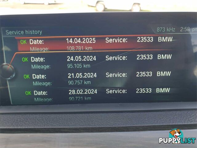 2017 BMW 3 20DLUXURYLINE F30LCIMY18 4D SEDAN