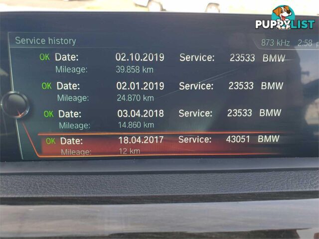 2017 BMW 3 20DLUXURYLINE F30LCIMY18 4D SEDAN
