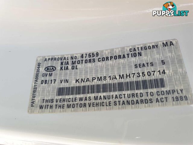2017 KIA SPORTAGE SIPREMIUM QLMY18 4D WAGON