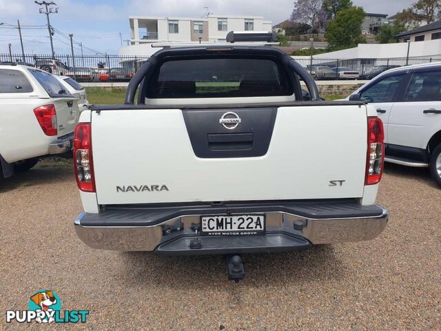 2012 NISSAN NAVARA ST25THANNIVERSARYLE D40MY12 DUAL CAB P/UP